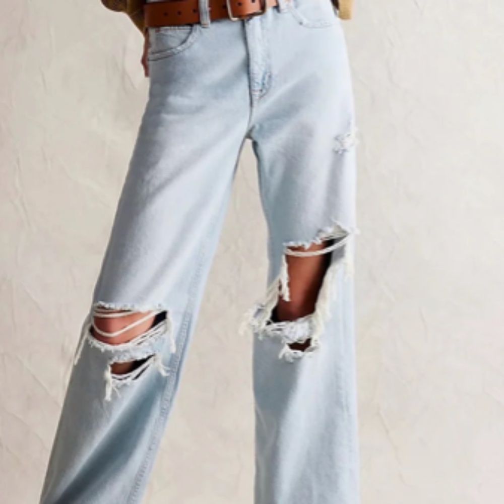 free people tinsley baggy high rise jeans